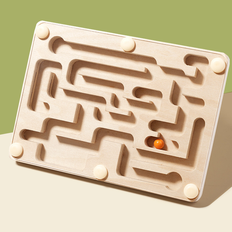 Board Game Idea - Маленький деревянный лабиринт с шариками, балансировочная