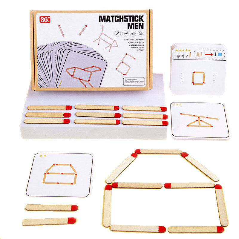 Board Game Idea - Монтессори спички головоломки игра деревянные игрушки