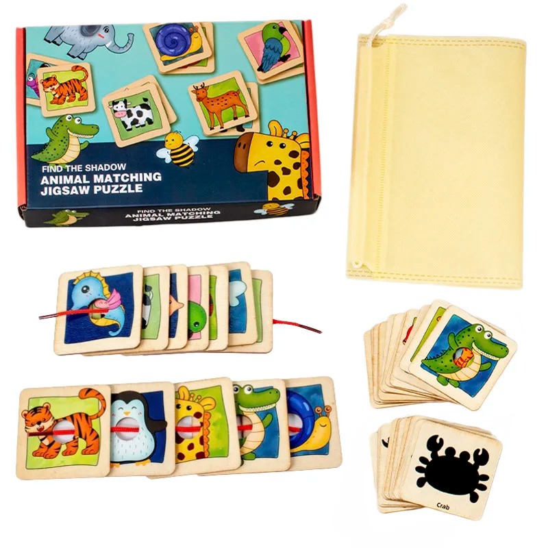 Board Game Idea - Деревянная доска-пазл с узорами животных и