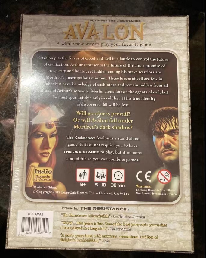 Инди-доски и карты |   Сопроти – обзор и цена Board Game Avalon